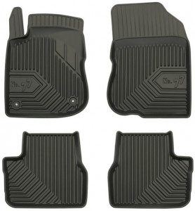 Peugeot 208 I Din 03.2012 - 05.2019, Hatchback , Set Covorase Auto Tip Tavita Premium 3D, din cauciuc accesorii pentru autoturismul tau - masina v166769