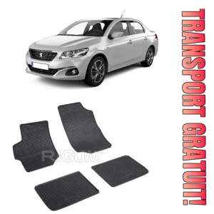 Peugeot 301, Sedan, fabricat din 02.2013 - Prezent, set covorase auto dedicate, din cauciuc 100% Premium