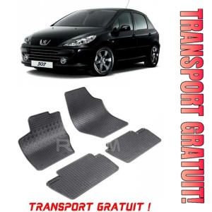 Peugeot 307, Hatchback, fabricat din 03.2001 - 04.2007, set covorase auto dedicate, din cauciuc 100% Premium - Transport Gratuit