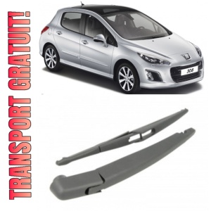 Peugeot 308 I Brat stergator pentru luneta spate cu lamela 305 mm, compatibil cu Peugeot 308 I Hatchback fabricat intre 2007-2014, calitate extra