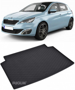 Peugeot 308 Tavita pentru portbagaj din cauciuc, compatibila Peugeot 308 III fabricatie 12.2021 - prezent, caroserie hatchback, portbagaj inferior, fara podea reglabila pe inaltime accesorii pentru autoturismul tau - masina v112099