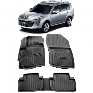 Peugeot 4007 (2007-2013) Set covorase auto cauciuc G.Modern Line 3D accesorii pentru autoturismul tau - masina v66840