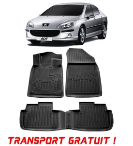 Peugeot 407 (2004-2011) Sedan Set covorase auto cauciuc G.Modern Line 3D transport gratuit accesorii pentru autoturismul tau - masina v50051