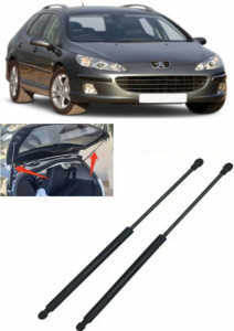 Peugeot 407 Set 2 amortizoare pentru portbagaj / haion Krosno compatibil cu Peugeot 407 Combi fabricat intre 2004-2011 accesorii pentru autoturismul tau - masina v89509