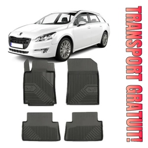 Peugeot 508 I Din 01.2011 - 09.2018, Combi , Set Covorase Auto Tip Tavita Premium 3D, din cauciuc