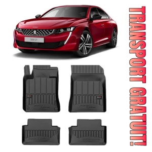 Peugeot 508 I, Sedan, Din 01.2011 - 09.2018 , Set Covorase Auto Tip Tavita Premium 3D, din cauciuc