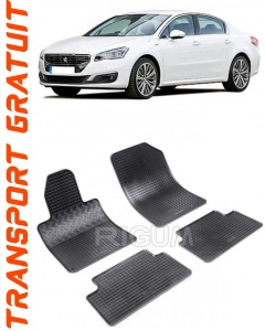 Peugeot 508 I, Sedan, fabricat din 01.2011 - 09.2018, set covorase auto dedicate, din cauciuc 100% Premium accesorii pentru autoturismul tau - masina v154415