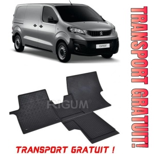 Peugeot Expert III Traveller, Van, fabricat din 01.2016 - Prezent, Rand 3, set covorase auto dedicate, din cauciuc 100% Premium - Transport Gratuit