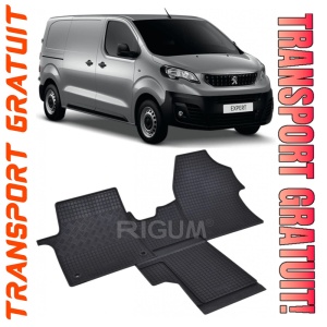 Peugeot Expert III, Van, fabricat din 01.2016 - Prezent, 2 Locuri, set covorase auto dedicate, din cauciuc 100% Premium