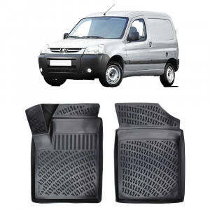 Peugeot Partner 1996-2013 Set 2 covorase auto din cauciuc tip tavita premium line 3D accesorii pentru autoturismul tau - masina v242847