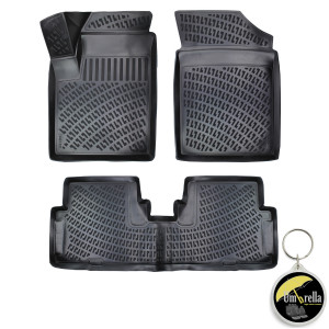 Peugeot Partner 1996-2013 Set 4 covorase auto din cauciuc tip tavita premium line 3D accesorii pentru autoturismul tau - masina v242713