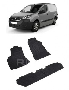 Peugeot Partner II, Van, fabricat din 2008 - 08.2018, 5 Locuri, Packet Child, set covorase auto dedicate, din cauciuc 100% Premium accesorii pentru autoturismul tau - masina v159180