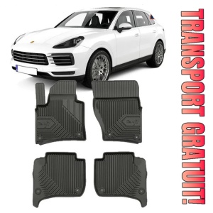 Porsche Cayenne II Din 05.2010 - 10.2017, Suv , Set Covorase Auto Tip Tavita Premium 3D, din cauciuc