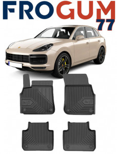 Porsche Cayenne III Din 11.2017 - Prezent, Suv , Set Covorase Auto Tip Tavita Premium 3D, din cauciuc accesorii pentru autoturismul tau - masina v168651
