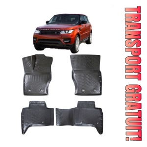Range Rover Sport II (L494) 2013-2022 Set 4 covorase auto din cauciuc tip tavita premium line 3D