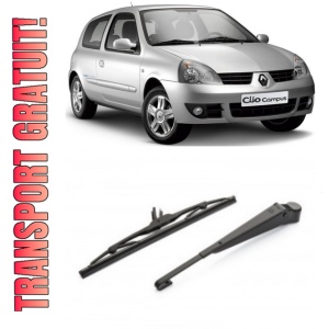 Renault Clio II Brat stergator pentru luneta spate cu lamela 280 mm, compatibil cu Renault Clio II Hatchback fabricat intre 1998-2010, calitate extra