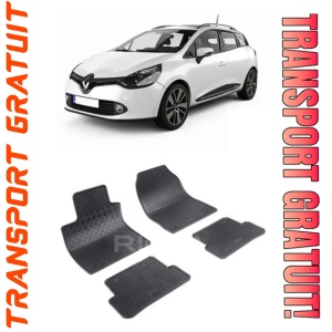 Renault Clio IV, Combi, fabricat din 03.2013 - Prezent, set covorase auto dedicate, din cauciuc 100% Premium