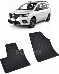 Renault Kangoo III fabricat din 06.2021 - Prezent, Van, 2 Locuri, set covorase auto dedicate, din cauciuc 100% Premium accesorii pentru autoturismul tau - masina v151008