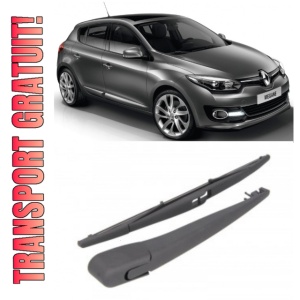Renault Megane III Brat stergator pentru luneta spate cu lamela 360 mm, compatibil cu Renault Megane III Hatchback fabricat intre 2008-2016, calitate extra
