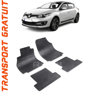 Renault Megane III fabricat din 11.2008 - 12.2015, Hatchback, set covorase auto dedicate, din cauciuc 100% Premium accesorii pentru autoturismul tau - masina v150092