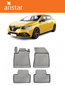 Renault Megane IV, Sedan, Din 01.2017 - Prezent , Set Covorase Auto Tip Tavita Premium 3D, din cauciuc accesorii pentru autoturismul tau - masina v174437