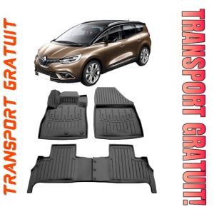 Renault Scenic IV (2016-2023) Set Covorase auto tip tavita din cauciuc Premium Umbrella
