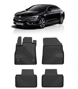 Renault Talisman Din 01.2016 - Prezent, Sedan , Set Covorase Auto Tip Tavita Premium 3D, din cauciuc accesorii pentru autoturismul tau - masina v168996