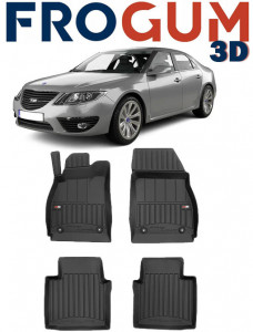 Saab 9-5 Din 07.2010 - 12.2011, Sedan , Set Covorase Auto Tip Tavita Premium 3D, din cauciuc accesorii pentru autoturismul tau - masina v161923
