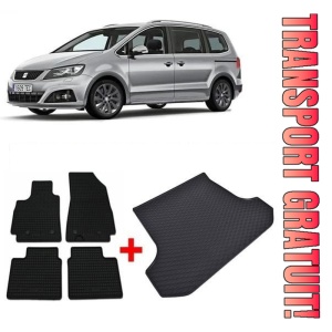 Seat Alhambra II din 09.2010 - Prezent Van *2 , Set Covorase + tavita portbagaj auto