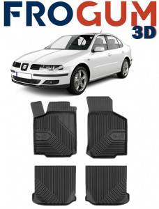 Seat Leon 1M Din 1999 - 2005, Hatchback , Set Covorase Auto Tip Tavita Premium 3D, din cauciuc accesorii pentru autoturismul tau - masina v167089