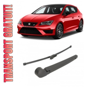 Seat Leon Brat stergator pentru luneta spate cu lamela 350 mm, compatibil cu Seat Leon Hatchback fabricat intre 2012-2020, calitate extra