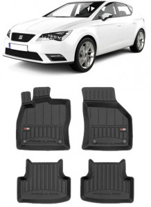 Seat Leon III 5F Cross Sport, Hatchback, Din 11.2012 - 02.2020 , Set Covorase Auto Tip Tavita Premium 3D, din cauciuc accesorii pentru autoturismul tau - masina v172388