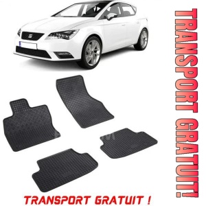 Seat Leon III 5F, Hatchback, fabricat din 11.2012 - 02.2020, set covorase auto dedicate, din cauciuc 100% Premium - Transport Gratuit
