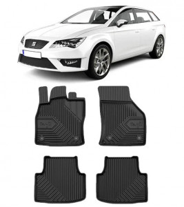 Seat Leon IV Kl Din 03.2020 - Prezent, Combi , Set Covorase Auto Tip Tavita Premium 3D, din cauciuc accesorii pentru autoturismul tau - masina v168940