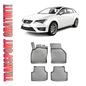 Seat Leon IV Phev, Hatchback, Din 2020 - Prezent , Set Covorase Auto Tip Tavita Premium 3D, din cauciuc