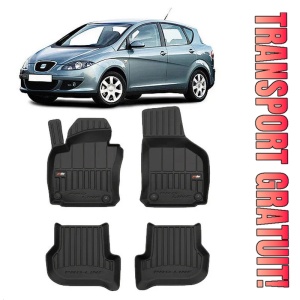 Seat Toledo III, Hatchback, Din 2004 - 2010 , Set Covorase Auto Tip Tavita Premium 3D, din cauciuc