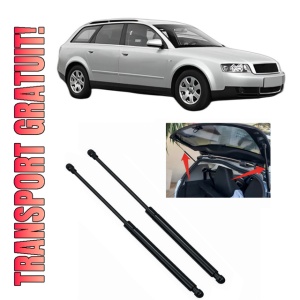 Set 2 amortizoare portbagaj haion AUDI A4 B6 Avant (8E5) din 2001-2004, 2 bucati, MAGNUM TECHNOLOGY, 4 stickere auto AUDI