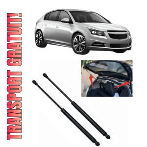 Set 2 amortizoare portbagaj haion CHEVROLET CRUZE Hatchback (J305) din 2011-2015, 2 bucati, KROSNO, 4 stickere auto CHEVROLET