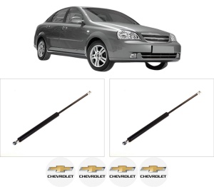 Set 2 amortizoare portbagaj haion CHEVROLET LACETTI (J200) din 2005-2013, 2 bucati, KROSNO, 4 stickere auto CHEVROLET v4855