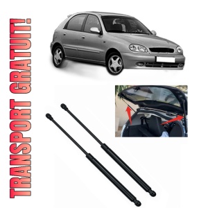 Set 2 amortizoare portbagaj haion DAEWOO LANOS (KLAT) din 1997-1997, 2 bucati, KROSNO, 4 stickere auto DAEWOO