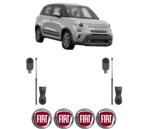 Set 2 amortizoare portbagaj haion FIAT 500L (351_, 352_) din 2012-2018, 2 bucati, KROSNO, 4 stickere auto FIAT v1320