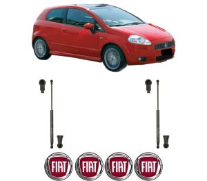 Set 2 amortizoare portbagaj haion FIAT PANDA (312_, 319_) din 2012-2020, 2 bucati, KROSNO, 4 stickere auto FIAT v1920
