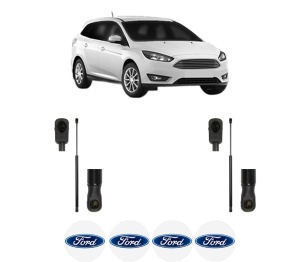 Set 2 amortizoare portbagaj haion FORD FOCUS III Estate Van din 2012-2020, 2 bucati, MAGNUM TECHNOLOGY, 4 stickere auto FORD v6775