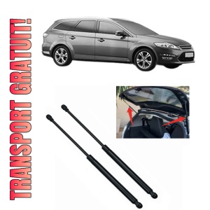Set 2 amortizoare portbagaj haion FORD MONDEO IV Van din 2013-2014, 2 bucati, MAGNUM TECHNOLOGY, 4 stickere auto FORD