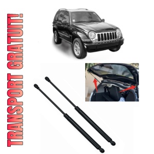 Set 2 amortizoare portbagaj haion JEEP CHEROKEE (KJ) din 2001-2008, 2 bucati, MAGNUM TECHNOLOGY, 4 stickere auto JEEP