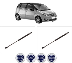 Set 2 amortizoare portbagaj haion LANCIA MUSA (350_) din 2004-2012, 2 bucati, KROSNO, 4 stickere auto LANCIA v5995