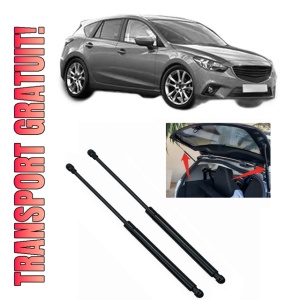 Set 2 amortizoare portbagaj haion MAZDA 3 (BM, BN) din 2013-2019, 2 bucati, KROSNO, 4 stickere auto MAZDA