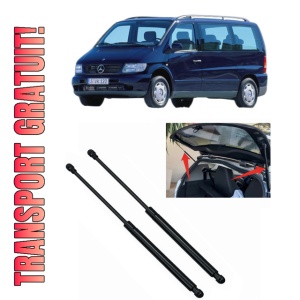 Set 2 amortizoare portbagaj haion MERCEDES-BENZ V-CLASS Van (638/2) din 1996-2003, 2 bucati, MAGNUM TECHNOLOGY, 4 stickere auto MERCEDES-BENZ