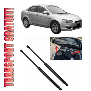 Set 2 amortizoare portbagaj haion MITSUBISHI LANCER VIII (CY_A, CZ_A) din 2007-2015, 2 bucati, KROSNO, 4 stickere auto MITSUBISHI