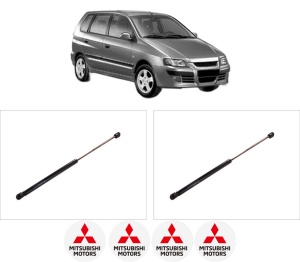Set 2 amortizoare portbagaj haion MITSUBISHI SPACE STAR MPV (DG_A) din 1998-2004, 2 bucati, KROSNO, 4 stickere auto MITSUBISHI v5755